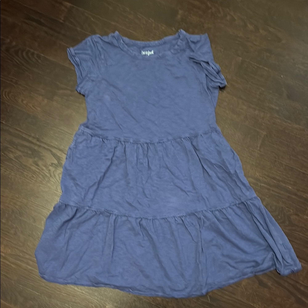 Blue Tiered Dress